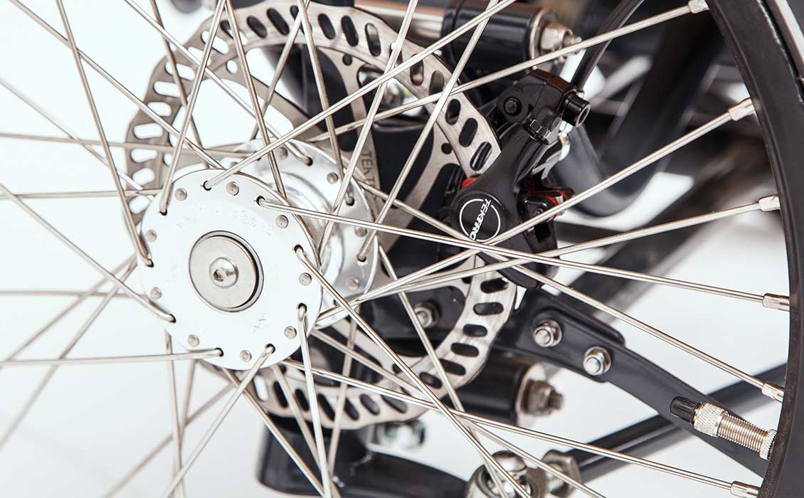 Cargo bike disc brakes