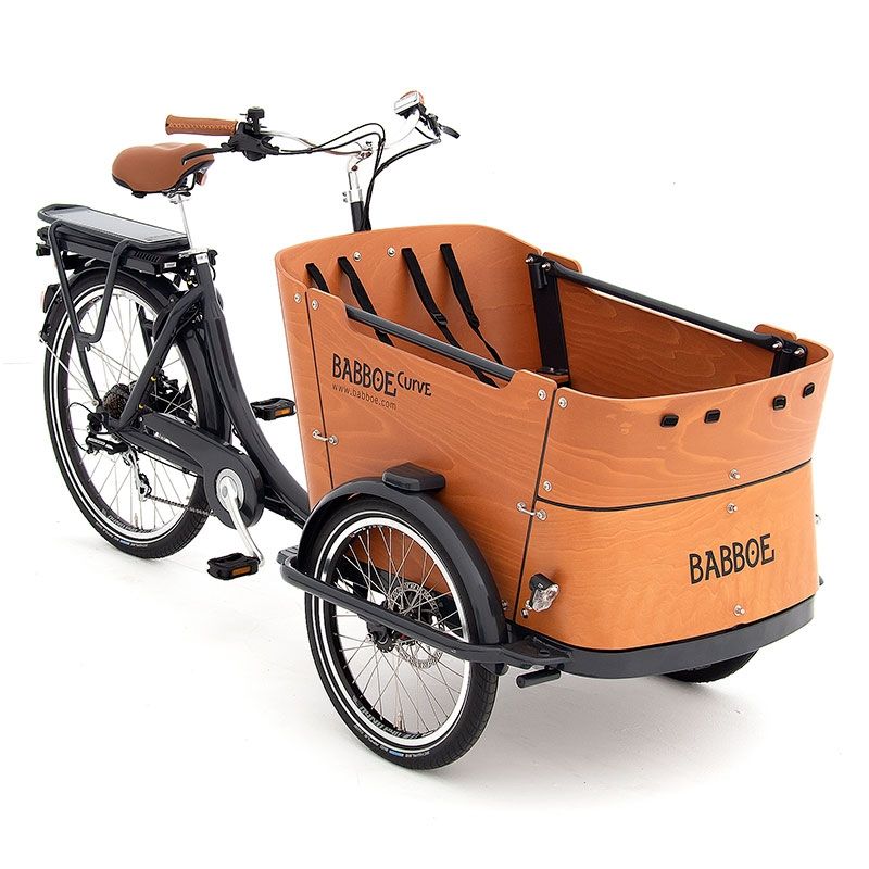 The electric Babboe Curve-E cargo bike 