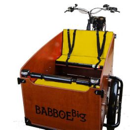 Babboe cargo bike cushion set Yellow Black