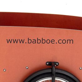 Babboe sticker www.babboe.com black side panel