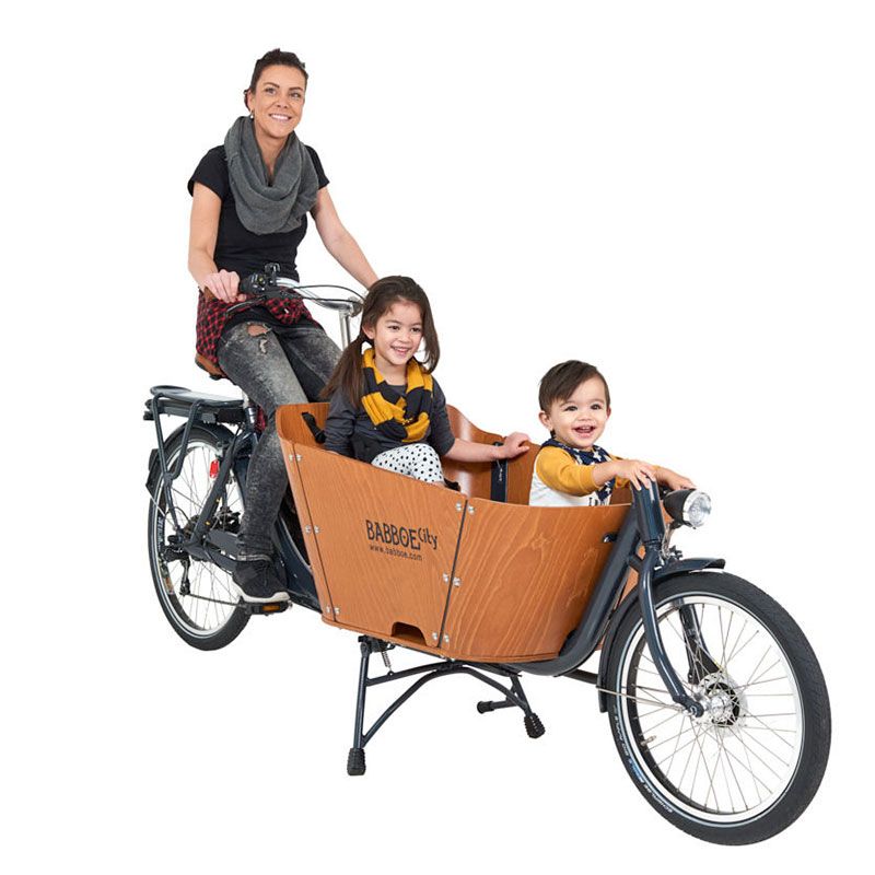 The Babboe City E Cargo Bike Spacious transport box Babboe