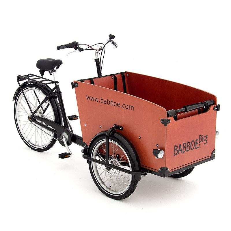 Babboe Big Cargo Bike for 1 4 children with large box Babboe