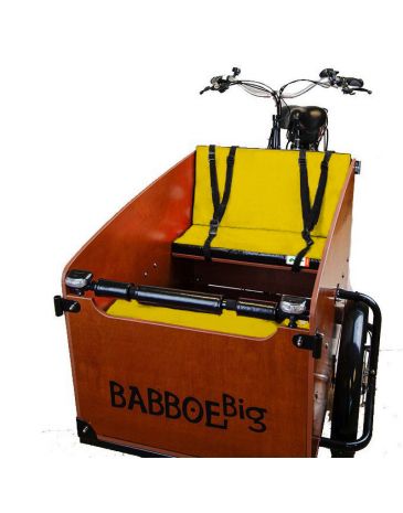 Babboe cargo bike cushion set Yellow Black