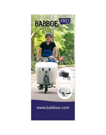 Babboe Pro roll-up banner Pro Bike