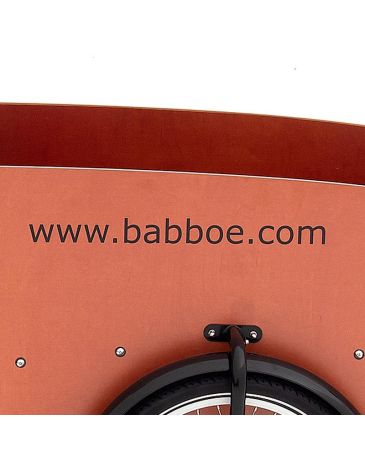 Babboe sticker www.babboe.com black side panel