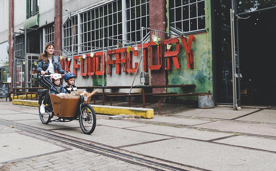 Manoeuvrable cargo bike Manoeuvrable cargo bike